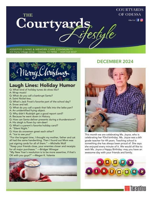 Assisted Living Current Newsletter