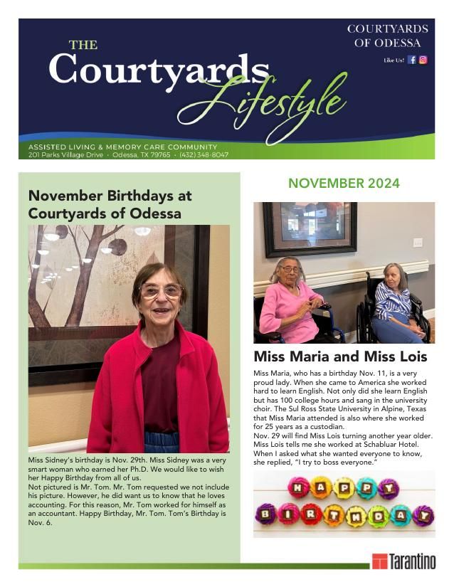 Assisted Living Current Newsletter